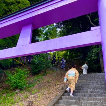 織姫神社と七色の鳥居