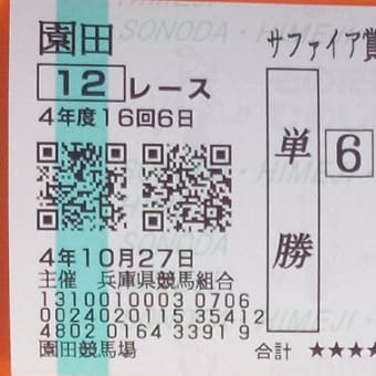 兵庫クイーンカップ、行ってきました。