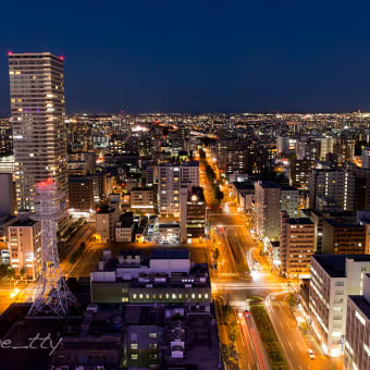 札幌夜景〜テレビ塔一周