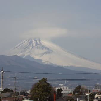 雨の前日と翌日の富士山