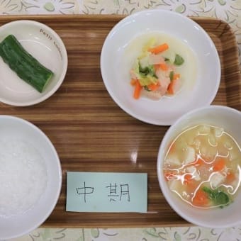 0歳児の給食試食会をしました♪