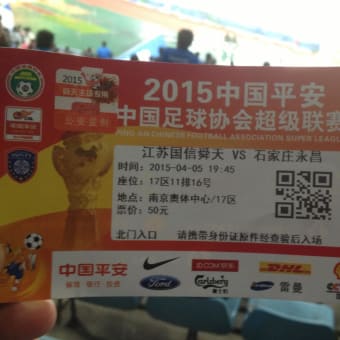 中国で戦う唯一の日本人サッカー選手、エスクデロ選手を観に南京へ1泊旅行(江蘇舜天vs石家荘永昌)