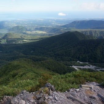 季節外れの猛暑の大山登山