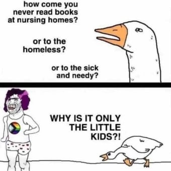 Exactly What The Bird Asked. Why The Fuck Are You After Kids? 🖕🤬😡😠😤👿🦆🪿🤔🔥🏳️‍🌈🏳️‍⚧️