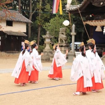 巫女舞　田熊八幡宮(動画あり)