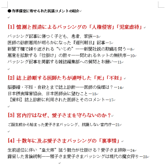 【ご報告】愛子さまバッシング記事（勝手に病名診断、盗撮）への抗議書を各所に送りました。