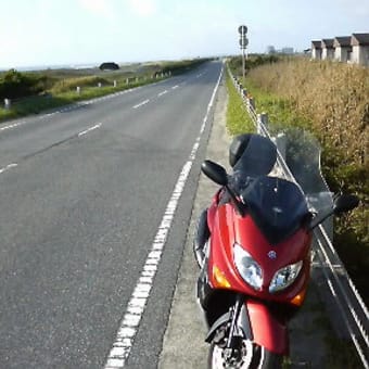 早朝の「波のり道路」を走る　　9/16