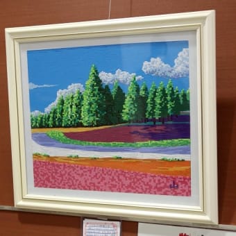 花のじゅうたん (プラスチックエコ絵画)