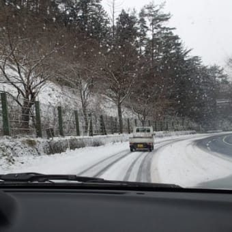 雪道　おやっと思ったときには・・・