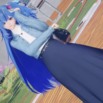 【NGS】私服系㉝クロップドデニムジャケットT2［Ou］+フレイアーフレアー［Ba］