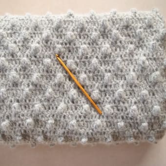パプコーン編みのショール２