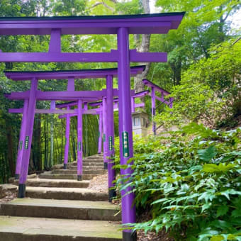織姫神社と七色の鳥居