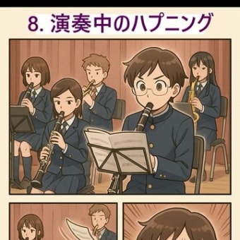 吹部あるある 演奏中のハプニング