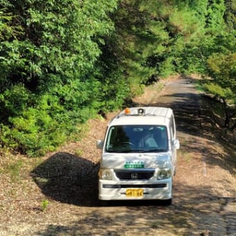 貯水タンクの異変　上山の登り口で