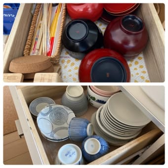 食器の引き出しを整理整頓｜メルカリで買ったティポット 