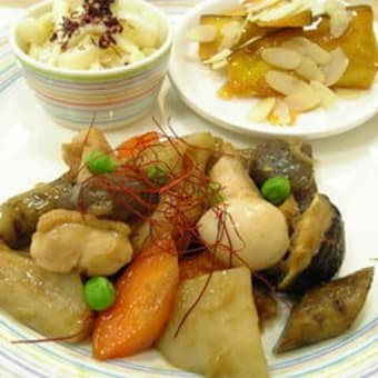 鶏肉と根菜の中華風あまから炒め