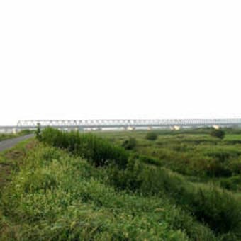 JR東日本　利根川橋梁下り線に防風柵完成
