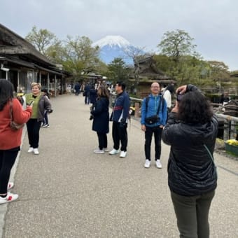 本栖湖で千円札に描かれた富士山を、忍野八海ではさらなる感動