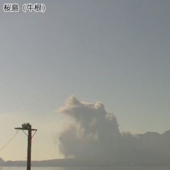 桜島で1000mの噴火