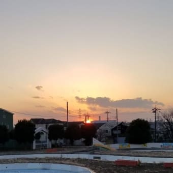 夕日が綺麗でした