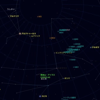 星見娘で電視観望4110(紫金山アトラス彗星 C/2023 A3 2nd、3rd)