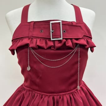 ファッションデザイナー 入荷☆悪魔猫と終末の砂時計柄ワンピース BABY/AP金沢店☆Rose - コスプレ衣装