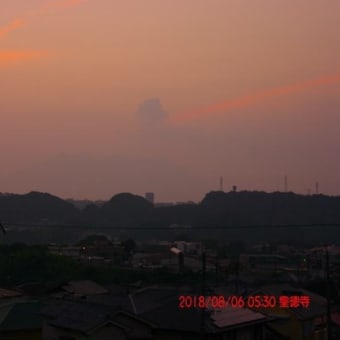 2018年08月06日、朝の桜島