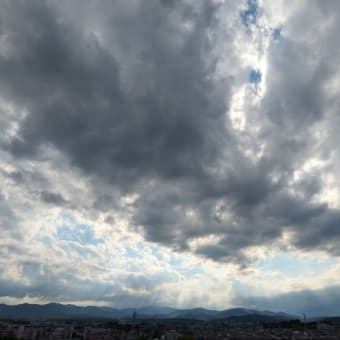 昨日の夕方見えた風景
