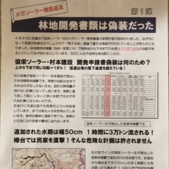 虚偽だらけの林地開発申請