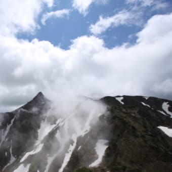 残雪期の芦別岳