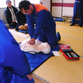 AEDを使った救急救命講習会