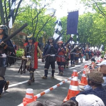 好天に恵まれ仙台青葉祭り