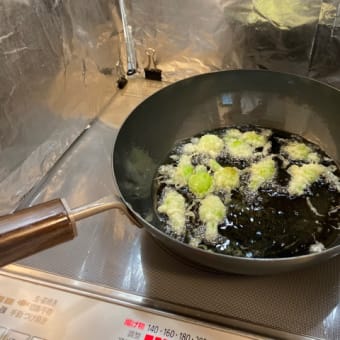 東京の姉に頼まれた物｜ネギ坊主の天ぷら
