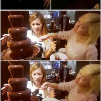 Taeyeon and Sunny (Girls' Generation) at the after-party