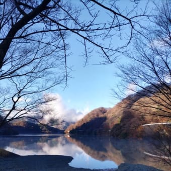 湖畔の朝