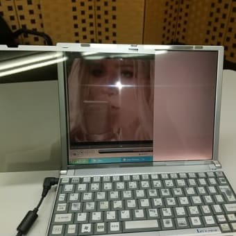 ノートパソコンを特殊メガネがないとみえないようにする工夫