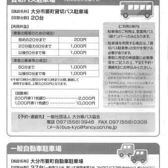 大分会場に貸し切りバスでお見えになる方は？