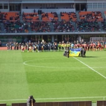 サッカー天皇杯準決勝、名古屋グランパス対清水エスパルス戦。
