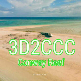 南太平洋フィジー領の「Conway Reef」から「3D2CCC」局運用開始