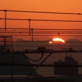 今日の夕焼けは練馬区富士見町