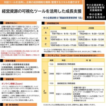 【再度案内】経営資源の可視化ツールを活用した成長支援