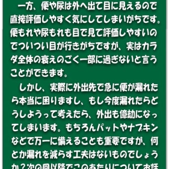 つらい便もれ