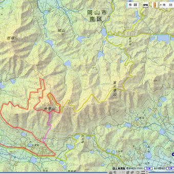 金甲山（岡山市）の登山案内・地図