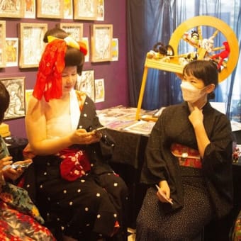 真珠子の歌舞伎タロットカード展、無事に終了いたしました！