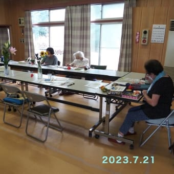 絵手紙サークル７月例会
