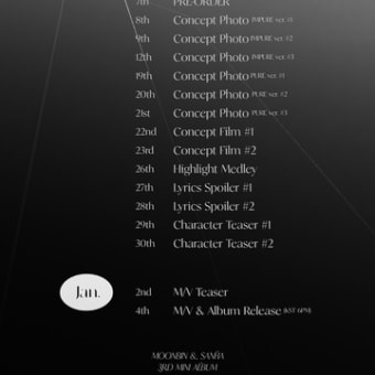 문빈&산하(ASTRO) 3rd Mini Album ＜INCENSE＞ Scheduler