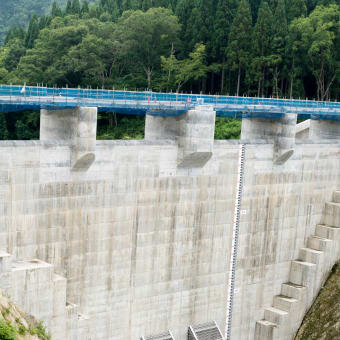 建設中の最上小国川ダム　2019年8月撮影