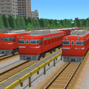 【A列車で行こう9】テクスチャ紹介　交流50Hz機関車（ED75～79・EF71形）