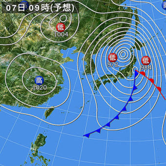 6日、7日の天気図　σ(￣、￣=)ンート・・・