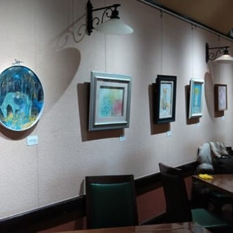 カフェ北都館ギャラリー第10回新春日本画展2022、開催中です